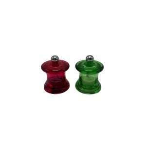 Spice Tree Holiday Christmas Red & Green Salt & Pepper Grinders